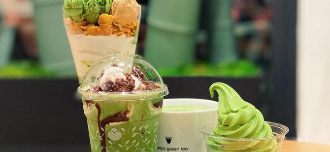 May contain: examples of dishes served in the Nana's Green Tea restaurant, interior or exterior of Nana's Green Tea restaurant