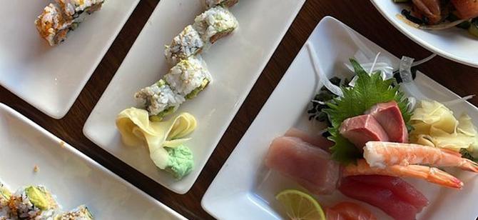 May contain: examples of dishes served in the Momiji SLU restaurant, interior or exterior of Momiji SLU restaurant