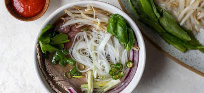 May contain: examples of dishes served in the My Tho Vietnamese Cuisine restaurant, interior or exterior of My Tho Vietnamese Cuisine restaurant