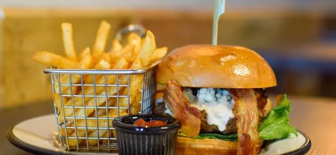 May contain: examples of dishes served in the Burgers & Barley Park City restaurant, interior or exterior of Burgers & Barley Park City restaurant