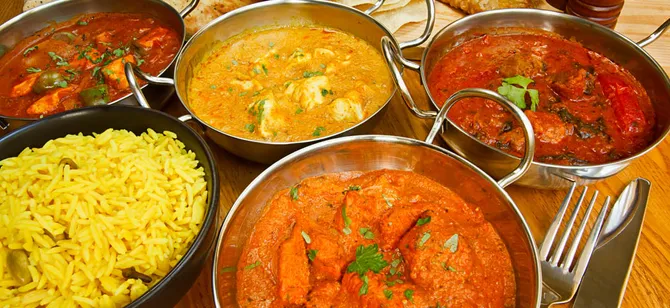 May contain: examples of dishes served in the Had's Indian Cuisine restaurant, interior or exterior of Had's Indian Cuisine restaurant