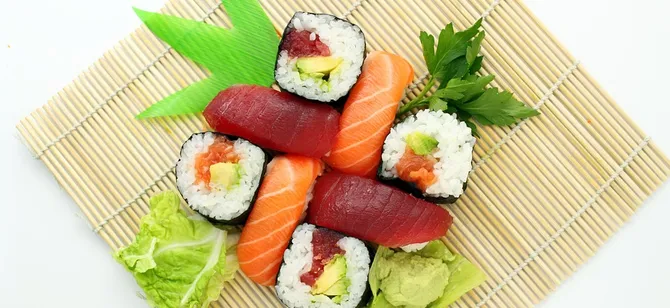 May contain: examples of dishes served in the Sushi Osaka restaurant, interior or exterior of Sushi Osaka restaurant