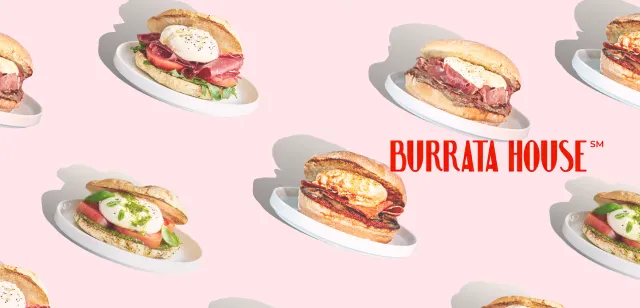 May contain: examples of dishes served in the Burrata House - West Hollywood restaurant, interior or exterior of Burrata House - West Hollywood restaurant