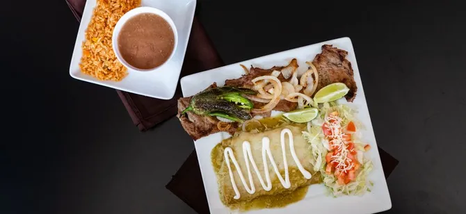 May contain: examples of dishes served in the Senor Lopez Taqueria Mexican Restaurant restaurant, interior or exterior of Senor Lopez Taqueria Mexican Restaurant restaurant
