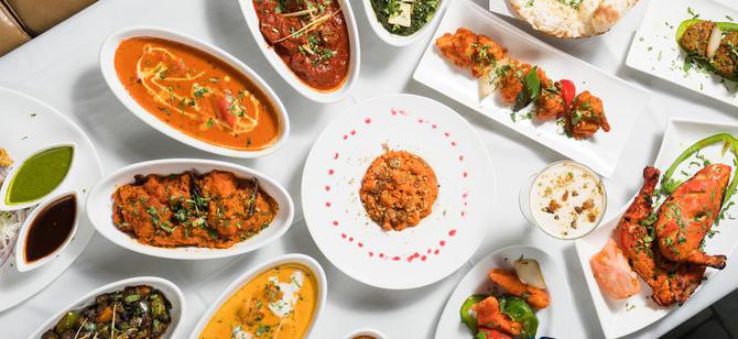 May contain: examples of dishes served in the Masala King restaurant, interior or exterior of Masala King restaurant