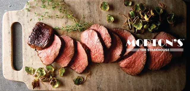 May contain: examples of dishes served in the Morton's - Orlando restaurant, interior or exterior of Morton's - Orlando restaurant