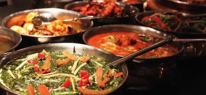 May contain: examples of dishes served in the Malgudi Garden restaurant, interior or exterior of Malgudi Garden restaurant