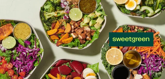 May contain: examples of dishes served in the Sweetgreen - 16th + Pearl restaurant, interior or exterior of Sweetgreen - 16th + Pearl restaurant