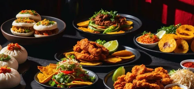 May contain: examples of dishes served in the H FLAVS restaurant, interior or exterior of H FLAVS restaurant