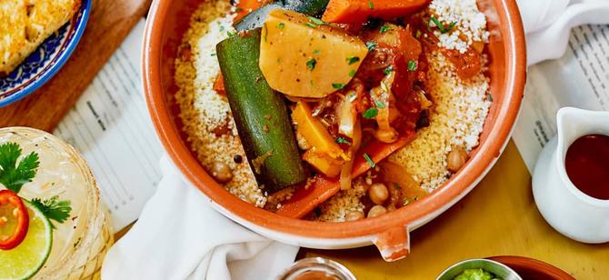 May contain: examples of dishes served in the Massilia restaurant, interior or exterior of Massilia restaurant