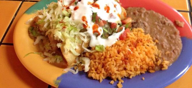 May contain: examples of dishes served in the Taqueria Mana restaurant, interior or exterior of Taqueria Mana restaurant