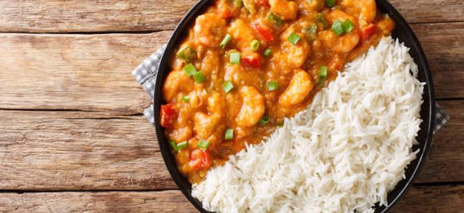 May contain: examples of dishes served in the Cajun Seafood House restaurant, interior or exterior of Cajun Seafood House restaurant