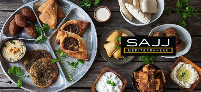 May contain: examples of dishes served in the SAJJ Mediterranean - 2nd St restaurant, interior or exterior of SAJJ Mediterranean - 2nd St restaurant
