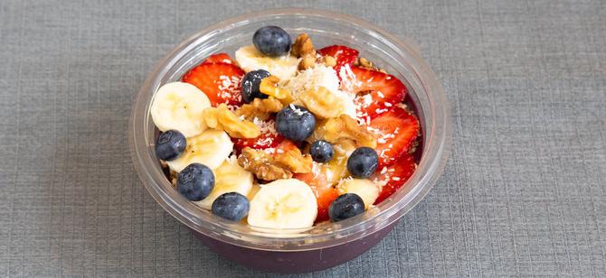 May contain: examples of dishes served in the Creative Acai Bowl - 14th St restaurant, interior or exterior of Creative Acai Bowl - 14th St restaurant