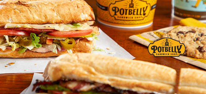 May contain: examples of dishes served in the Potbelly Sandwich Works - Mayfair restaurant, interior or exterior of Potbelly Sandwich Works - Mayfair restaurant