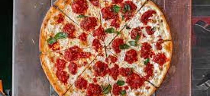 May contain: examples of dishes served in the Old Fashioned Pizzeria restaurant, interior or exterior of Old Fashioned Pizzeria restaurant