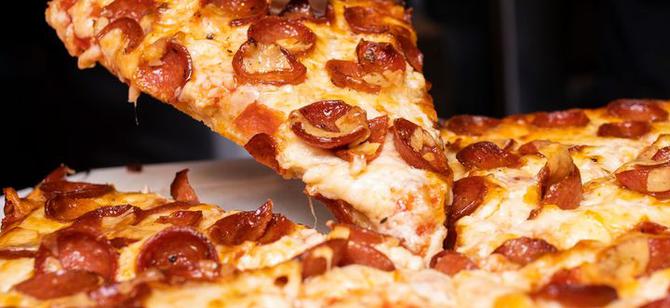 May contain: examples of dishes served in the Yummy Pizza restaurant, interior or exterior of Yummy Pizza restaurant