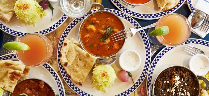 May contain: examples of dishes served in the Annapurna Cuisine - Culver City restaurant, interior or exterior of Annapurna Cuisine - Culver City restaurant