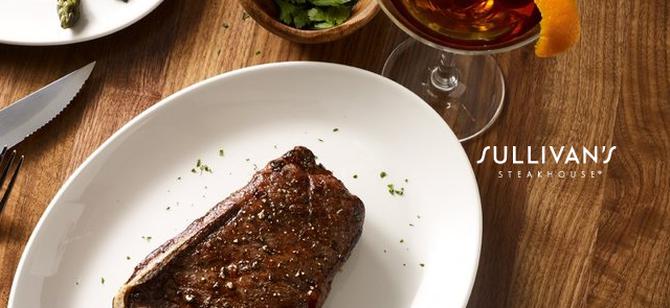 May contain: examples of dishes served in the Sullivan's Steakhouse - Leawood restaurant, interior or exterior of Sullivan's Steakhouse - Leawood restaurant