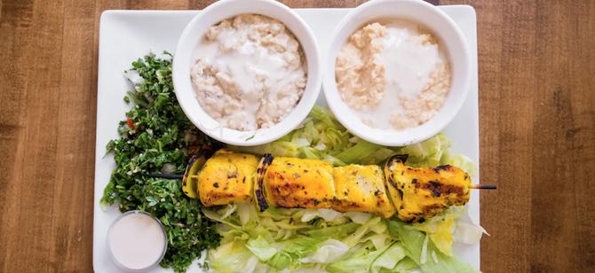 May contain: examples of dishes served in the Hungry Pocket Falafel House restaurant, interior or exterior of Hungry Pocket Falafel House restaurant