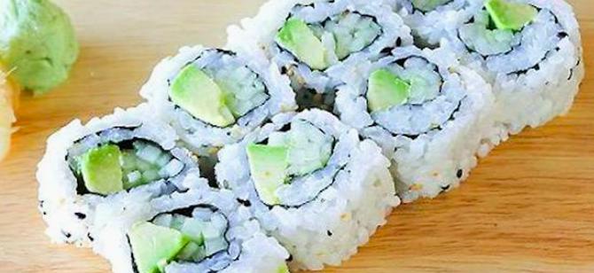 May contain: examples of dishes served in the Basarvdogim Sushi restaurant, interior or exterior of Basarvdogim Sushi restaurant
