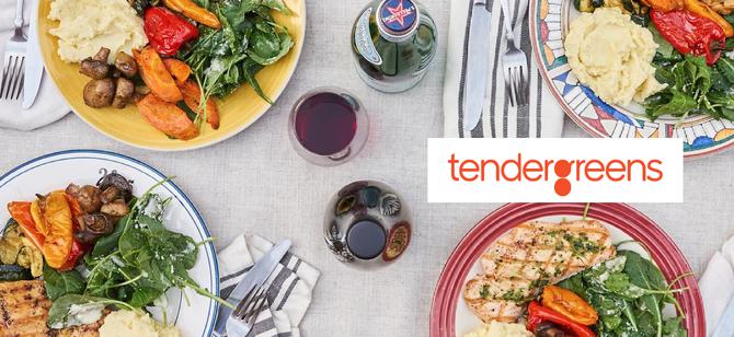 May contain: examples of dishes served in the Tender Greens - Glendale restaurant, interior or exterior of Tender Greens - Glendale restaurant