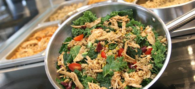 May contain: examples of dishes served in the Freshandco - 729 Broadway restaurant, interior or exterior of Freshandco - 729 Broadway restaurant