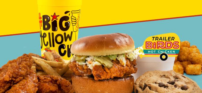 May contain: examples of dishes served in the Trailer Birds (TX-9044) restaurant, interior or exterior of Trailer Birds (TX-9044) restaurant