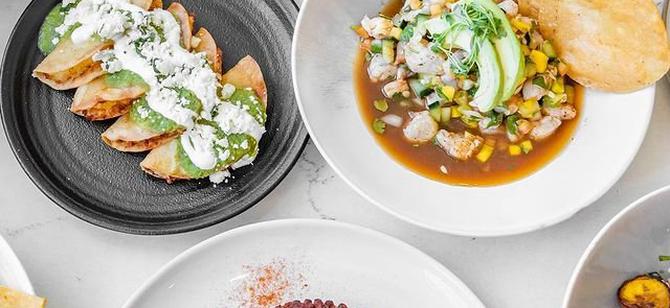 May contain: examples of dishes served in the El Barrio Cantina - 4th St restaurant, interior or exterior of El Barrio Cantina - 4th St restaurant