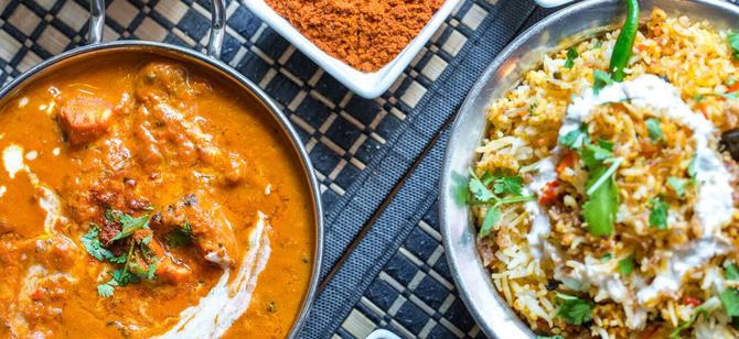 May contain: examples of dishes served in the Mughlai Grill - Clinton St restaurant, interior or exterior of Mughlai Grill - Clinton St restaurant