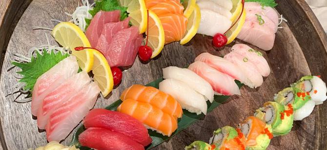 May contain: examples of dishes served in the East Hana JC restaurant, interior or exterior of East Hana JC restaurant